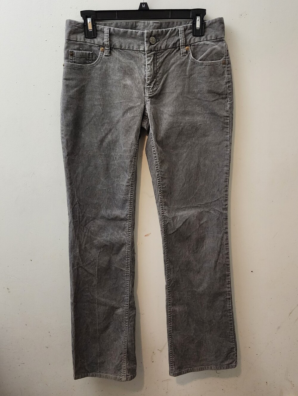 J.Crew Ladies Grey Favorite Fit Gray Corduroy Jeans Pants 2S New Cozy Warm